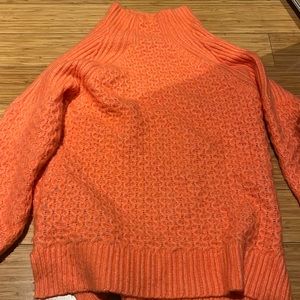 Anthropologie sweater orange
